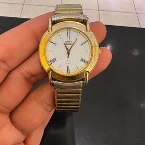 Timex vintage watch gold